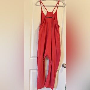 Free People Red Jumpsuit